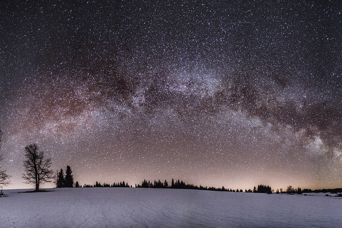 Noční a krajinářská fotografie na Šumavě - Zima