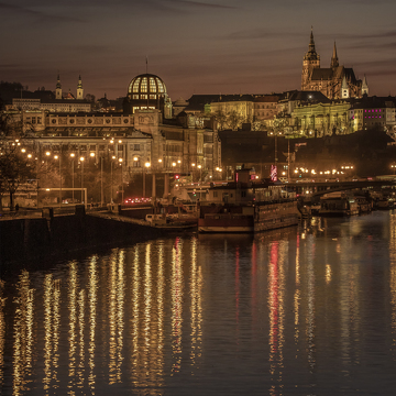 Noční Praha a architektura